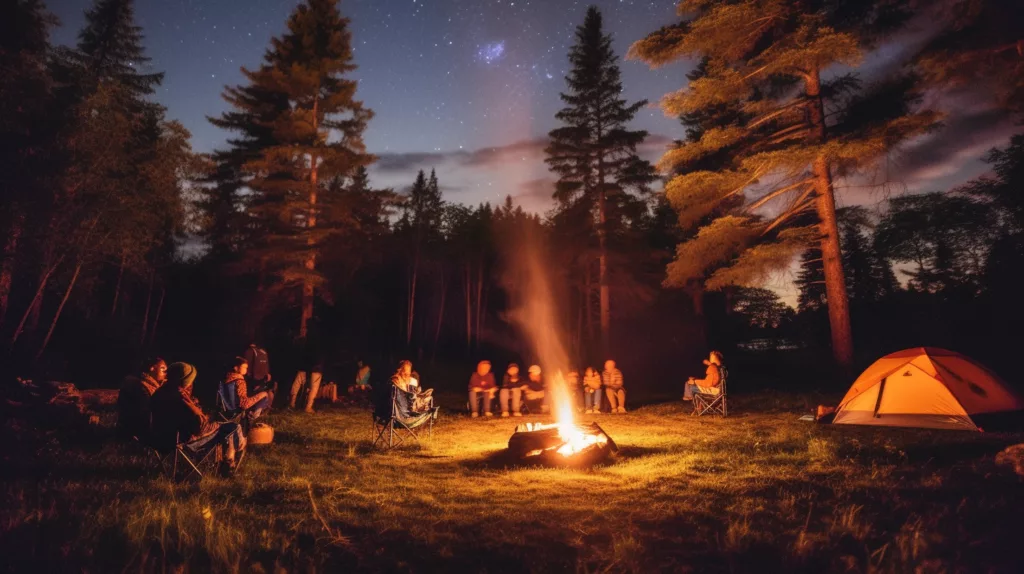 Febrile Convulsions: A Camping Trip Incident That Everyone Should Be Aware Of pulasena A cozy campsite with ten people gathered around a warm ceceb bff b aa bc