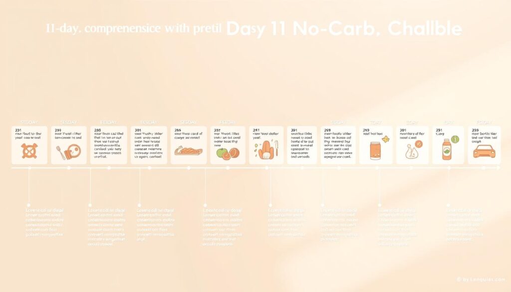 11 day no carb challenge timeline