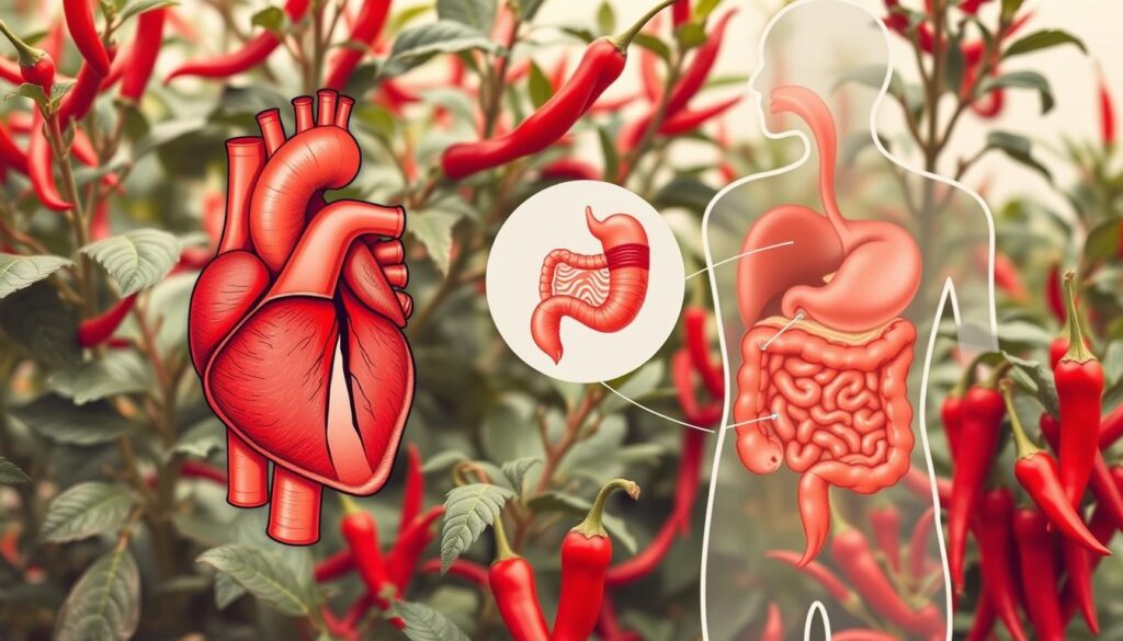 Cayenne cardiovascular effects and digestive health