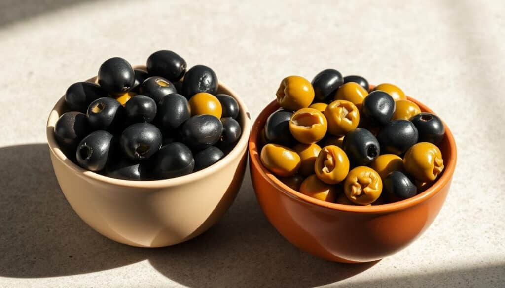 black olives vs green olives